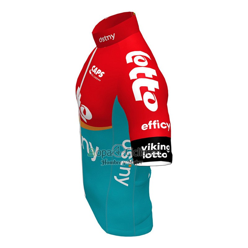 Lotto Dstny Ropa Ciclismo Culotte Corto 2023 Mangas Cortas Rojo Azur